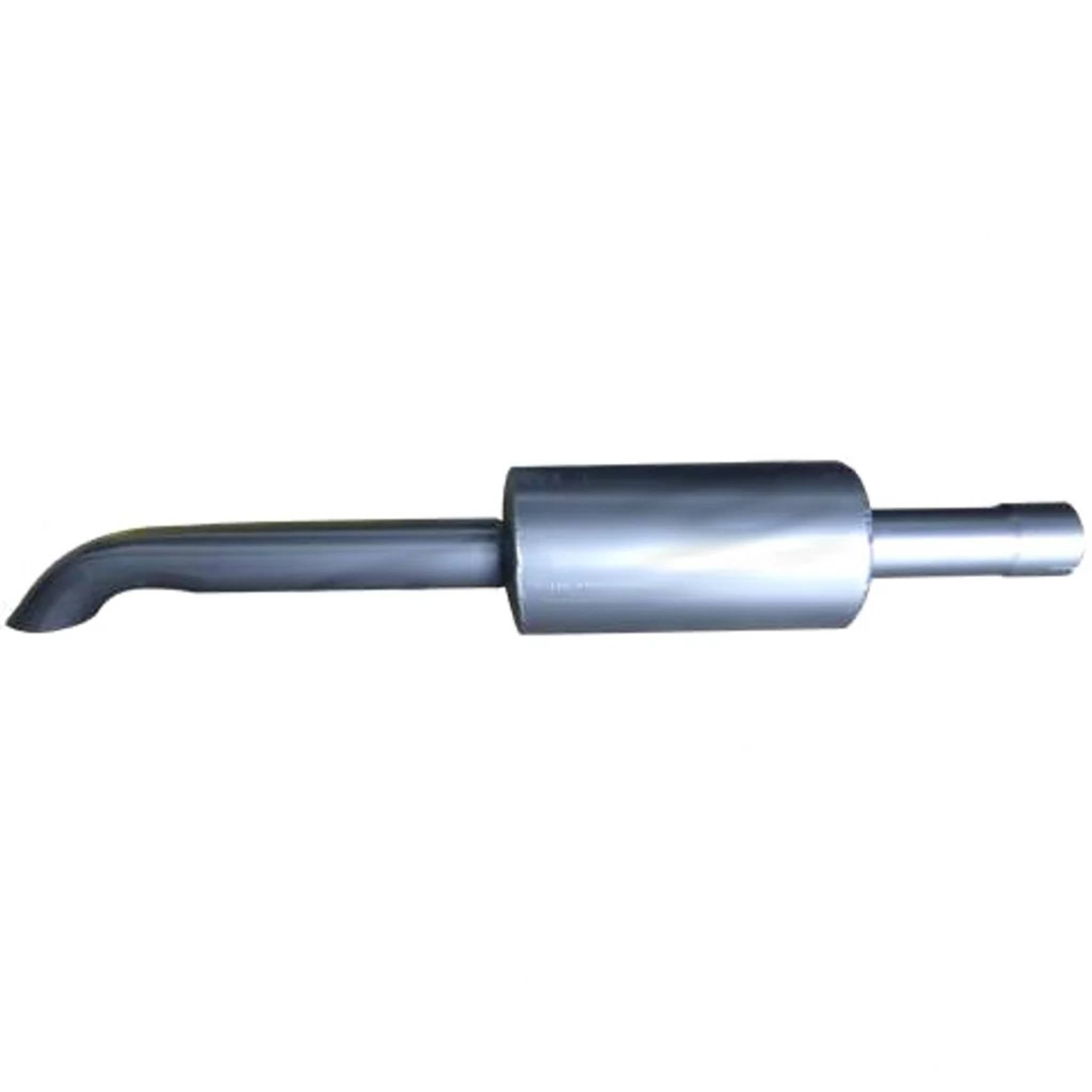 2" Baffled Tractor Hotdog with Curved outlet