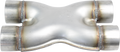 X-Pipe - Twin, 57mm(2-1/4"), 409 Stainless