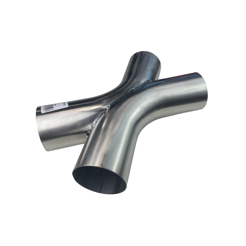 X-Pipe Twin 3" (76mm) 304 Fabricated X Pipe