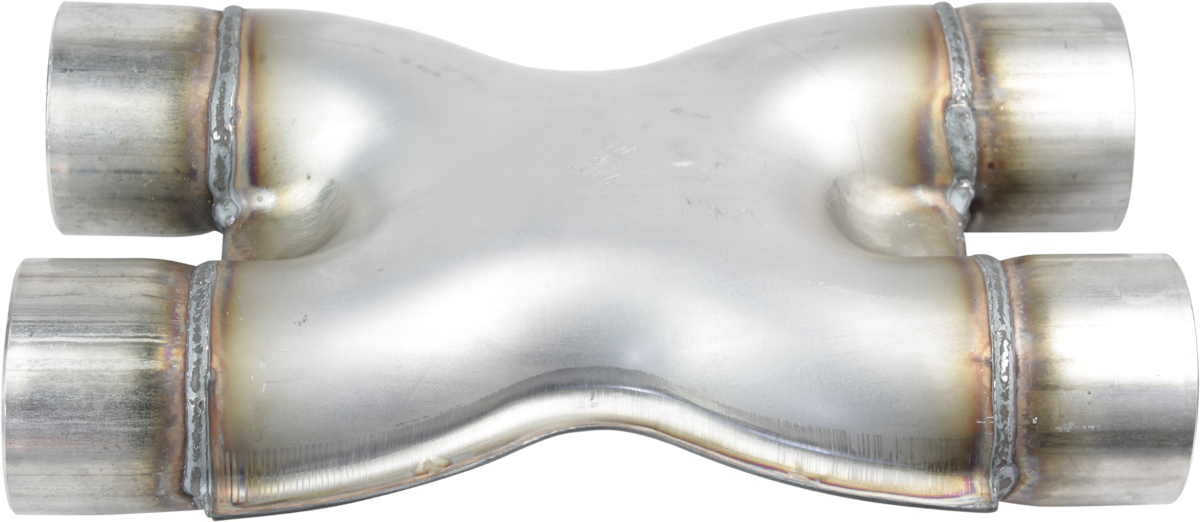 X-Pipe - Twin, 75mm(3"), 409 Stainless