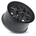 ROH Axe Graphite Centre Black Lip Wheels, Set of 4