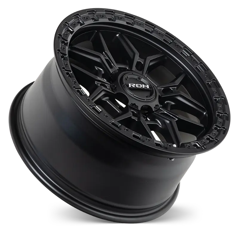 ROH Axe Matt Black Wheels, Set of 4
