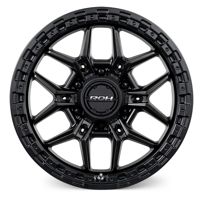 ROH Axe Matt Black Wheels, Set of 4