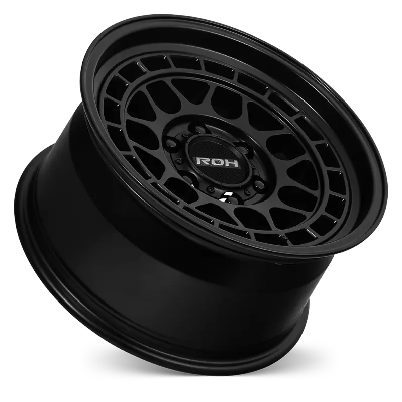 ROH Lotus Matt Black Wheels, Set of 4