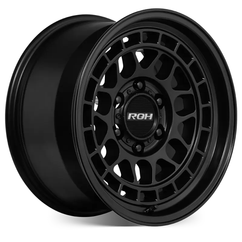 ROH Lotus Matt Black Wheels, Set of 4