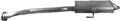 Redback Standard Centre Muffler for Holden Commodore VS Series Wagon and Ute 6 Cylinder 3.8L