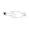 Redback Standard Front Muffler for X-Trail T30 2.5L QR25DE 4WD All Models (10/2001 - 09/2007)