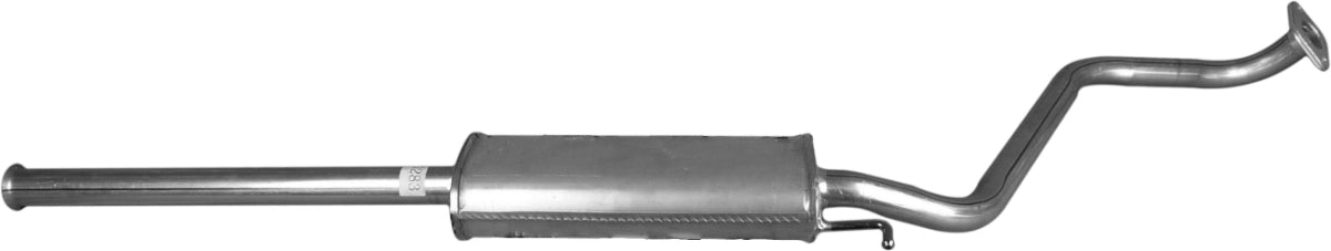 Redback Standard Replacement Centre Muffler for Hyundai Getz Hatch 1.3L/1.5L (09/2002 - 09/2005)