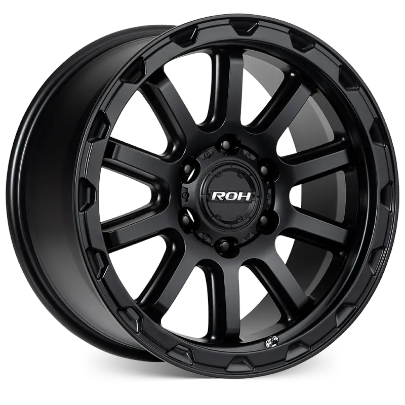 ROH Onyx Matt Black Wheels, Set of 4