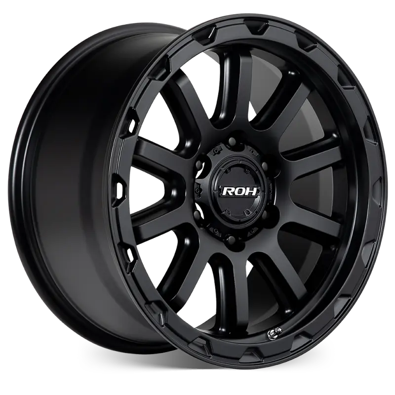 ROH Onyx Matt Black Wheels, Set of 4
