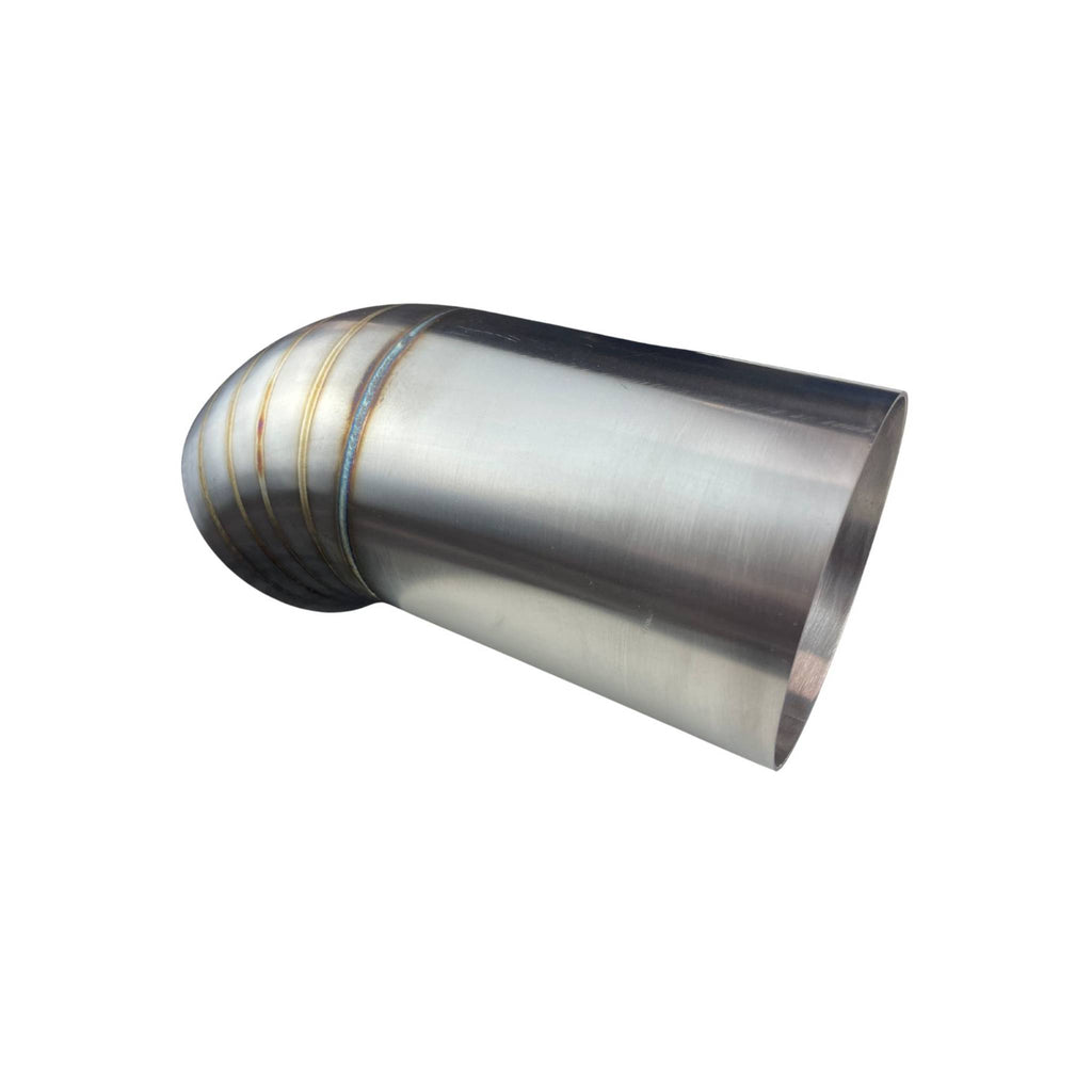 Redback Exhaust 3" 3.5" & 4" Pie Cut Dump Tip – TIG Welded Lobster Style