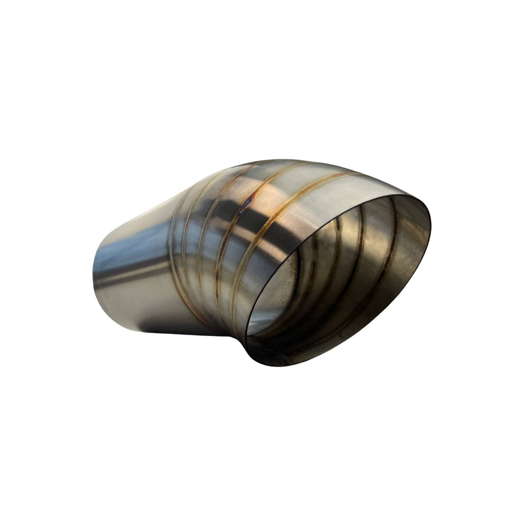 Redback Exhaust 3" 3.5" & 4" Pie Cut Dump Tip – TIG Welded Lobster Style