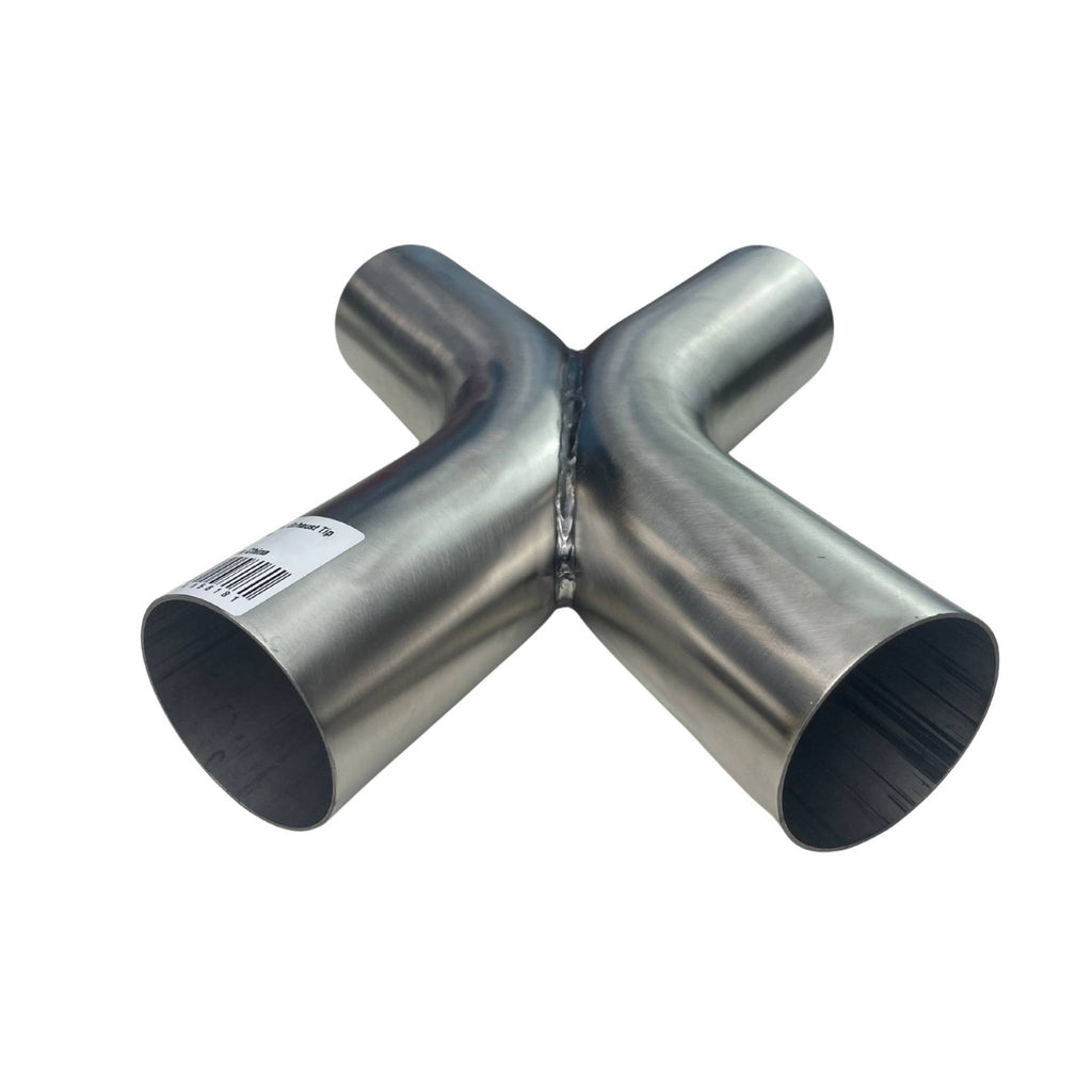 X-Pipe Twin 2.5" 304 Fabricated X Pipe