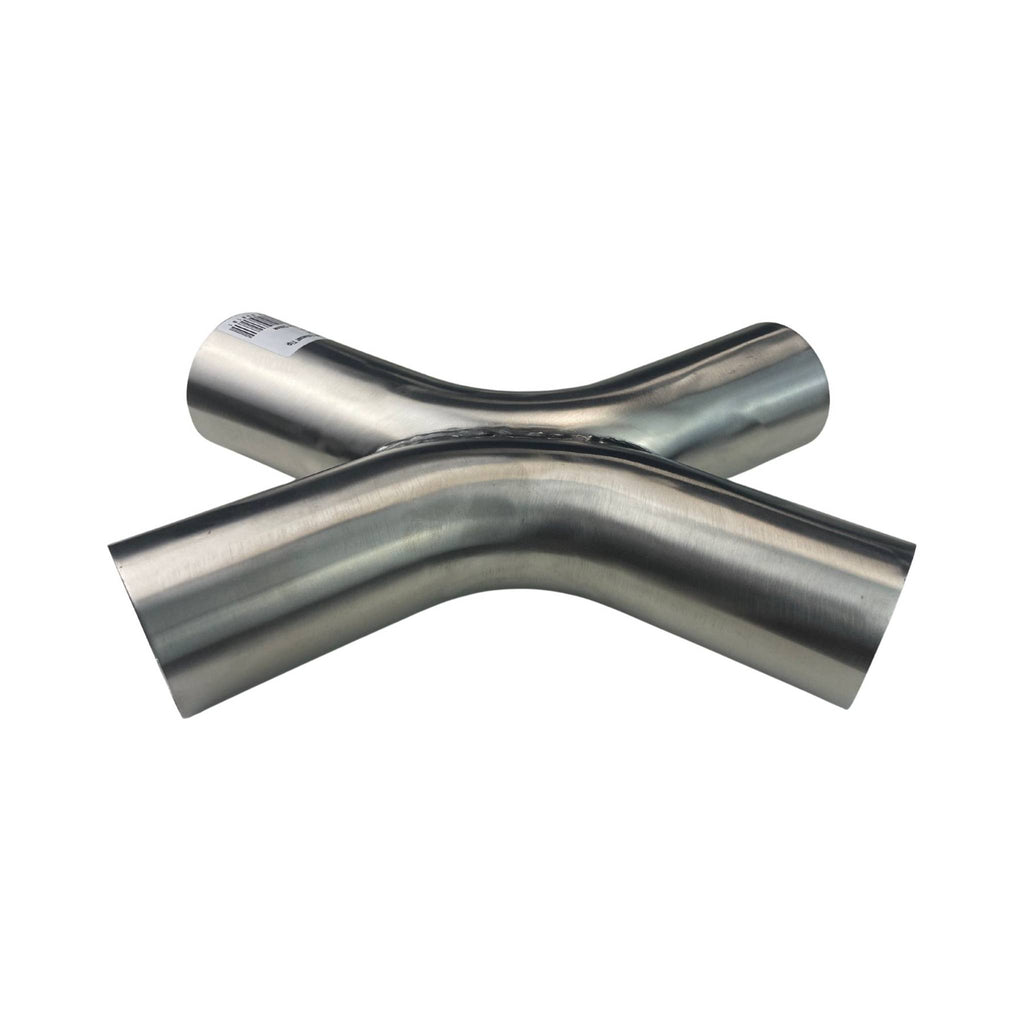 X-Pipe Twin 2.5" 304 Fabricated X Pipe