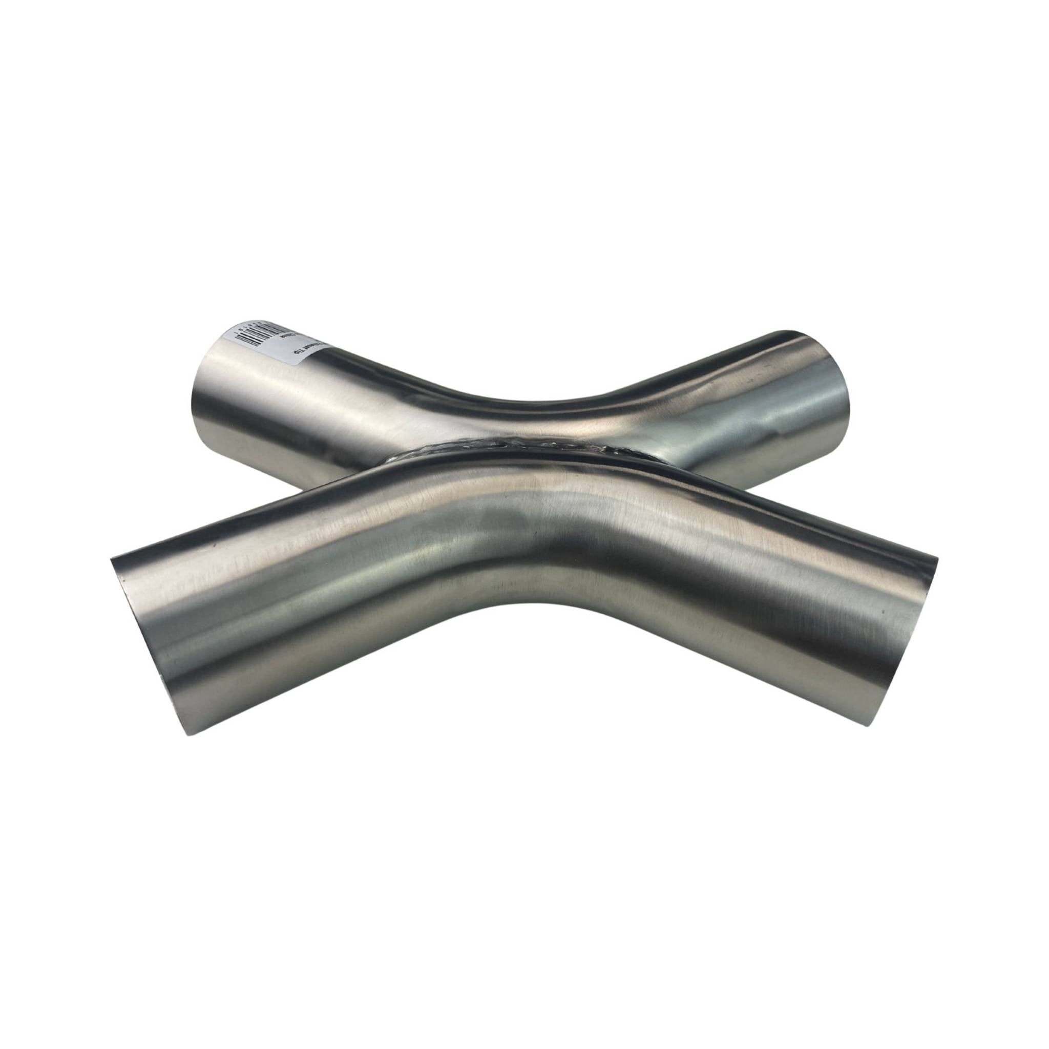 X-Pipe Twin 2.5" 304 Fabricated X Pipe