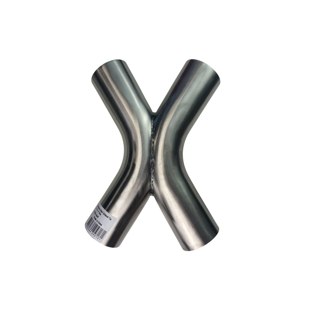X-Pipe Twin 2.5" 304 Fabricated X Pipe