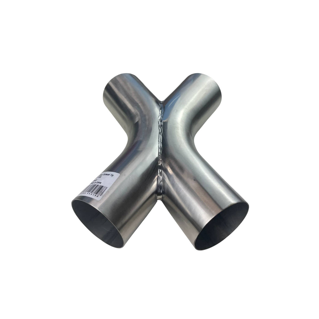 X-Pipe Twin 3" (76mm) 304 Fabricated X Pipe