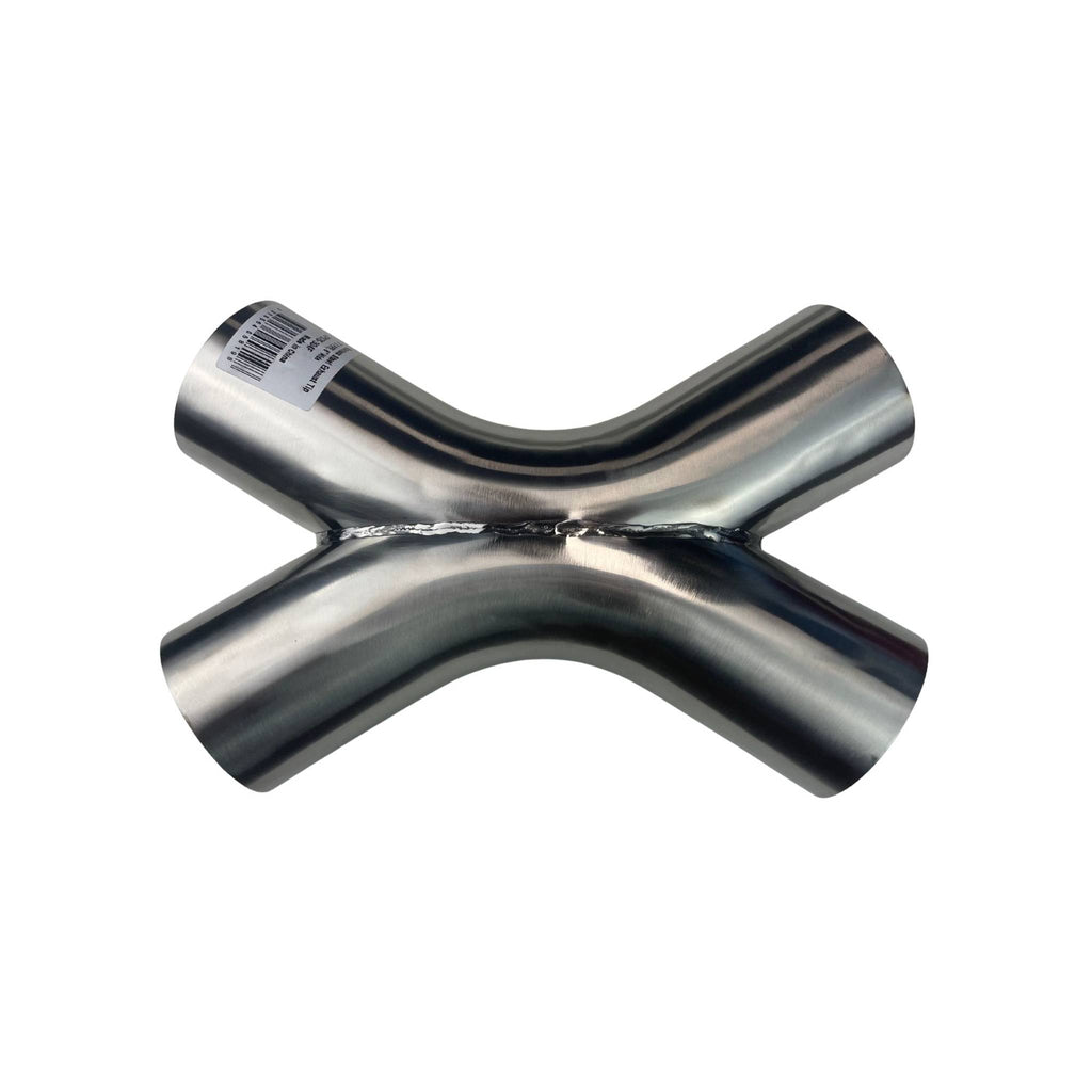 X-Pipe Twin 3" (76mm) 304 Fabricated X Pipe
