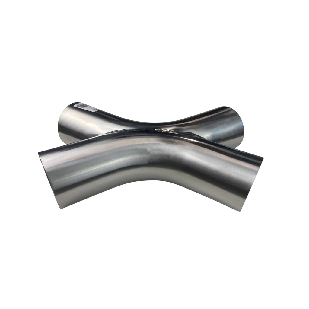 X-Pipe Twin 3" (76mm) 304 Fabricated X Pipe