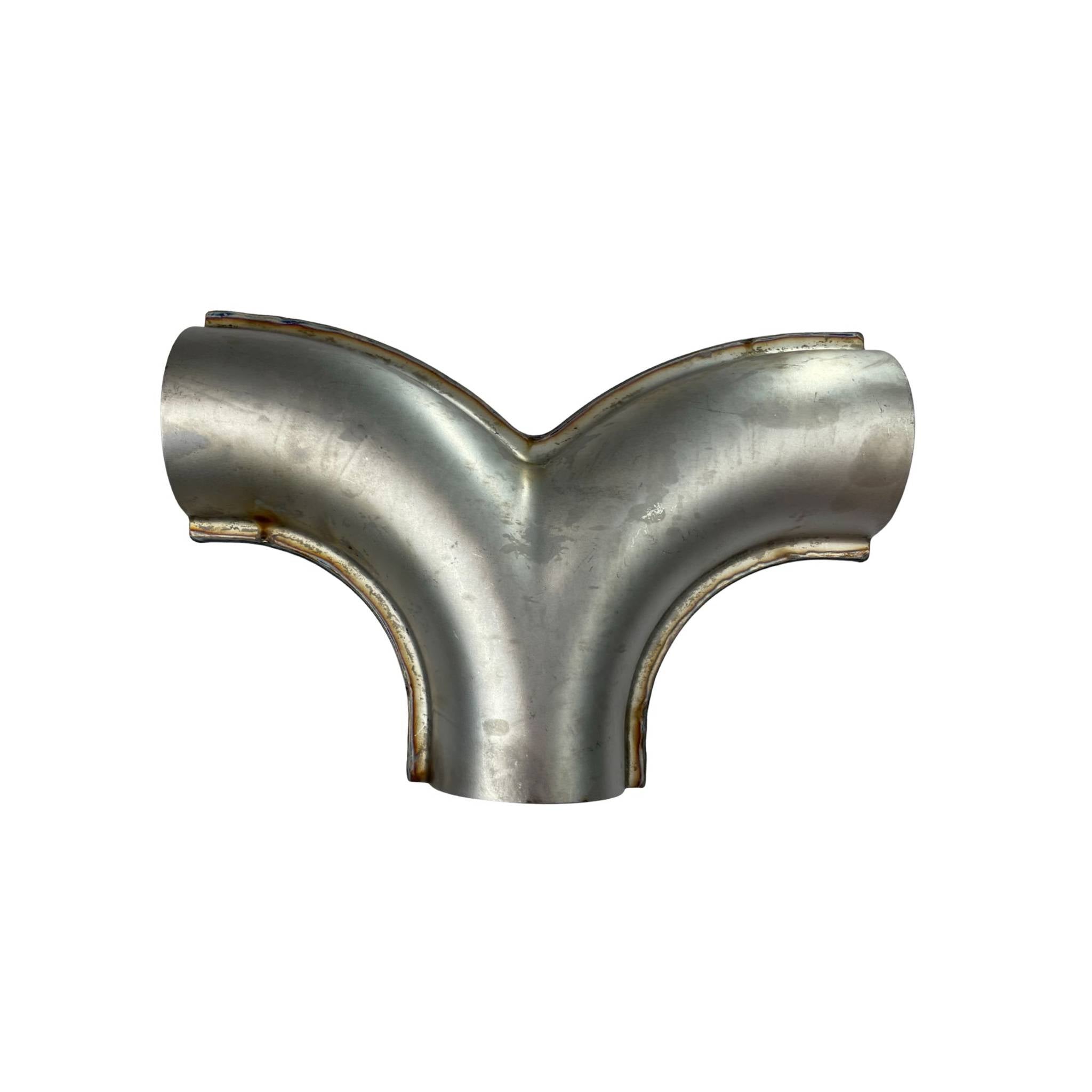 T-Pipe Single 2 1/2" (63mm) In Twin 2 1/2" (63mm) Out 409