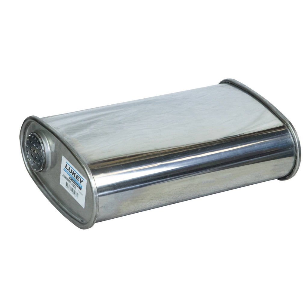2" 8"x4" 14" Long O/C Megaflow Lukey Muffler 430 Stainless Steel