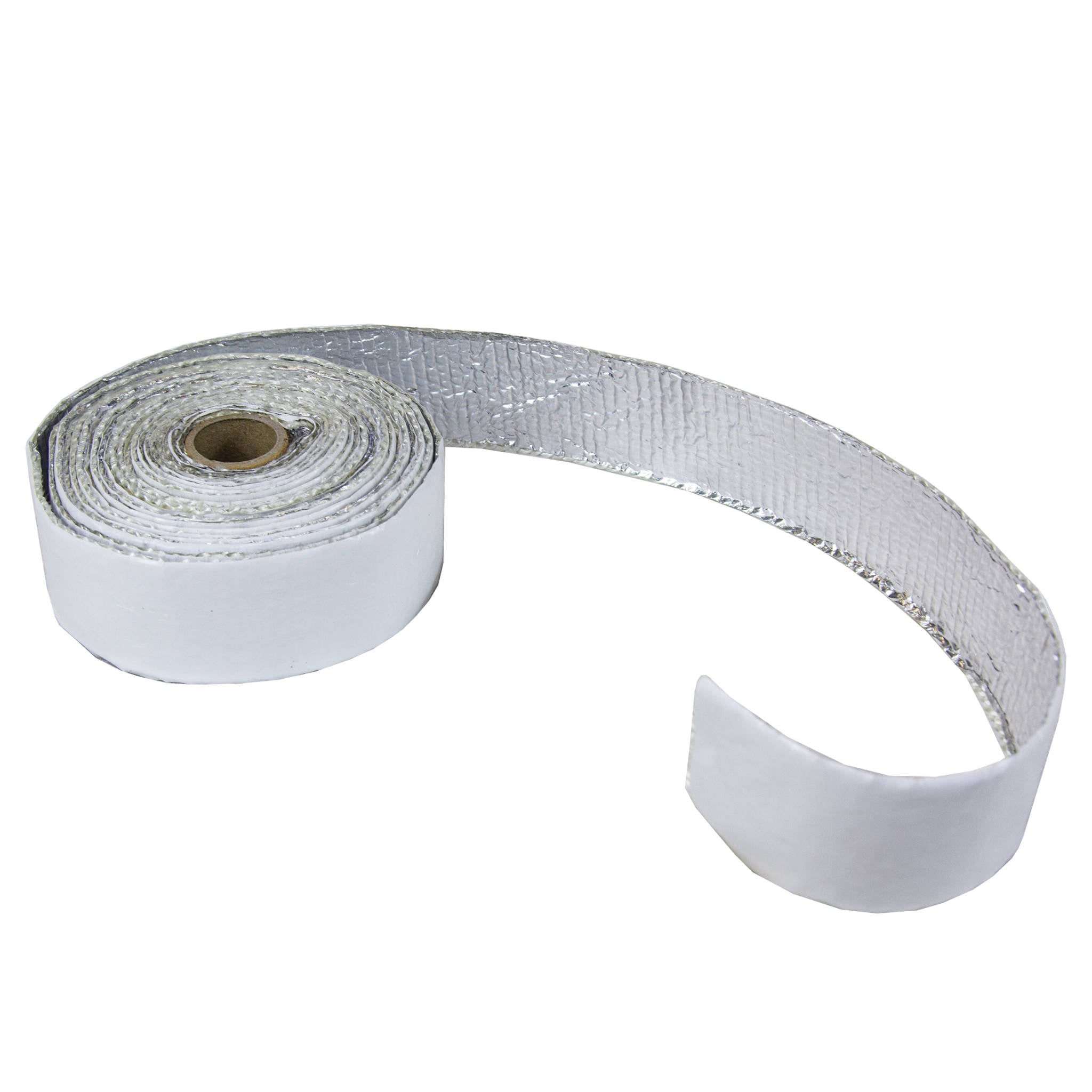 HEAT TAPE GLASS WHITE FOIL 40MM X 2MM X 5M FOIL ONE SIDE ADHESIVE OTHER SIDE
