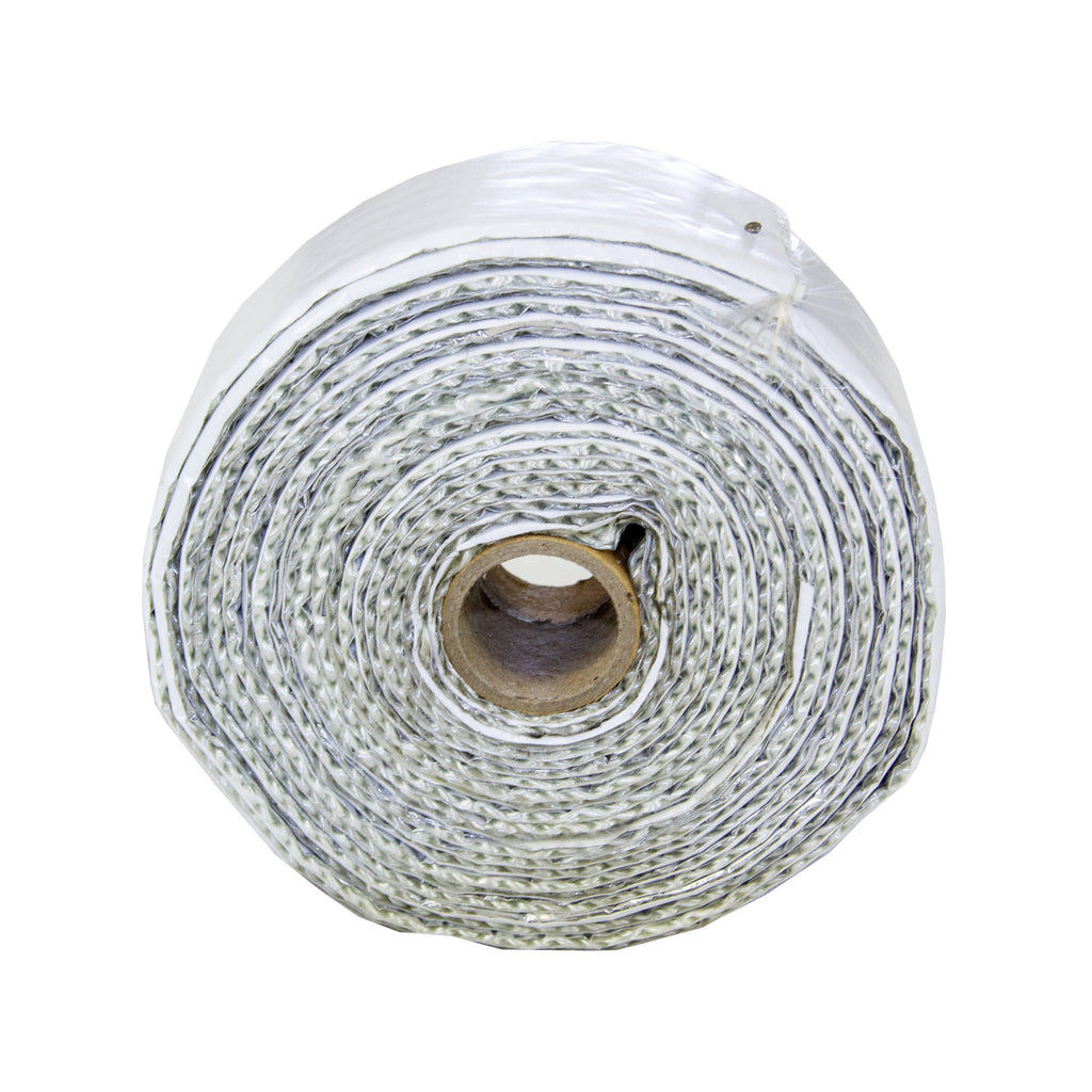 HEAT TAPE GLASS WHITE FOIL 40MM X 2MM X 5M FOIL ONE SIDE ADHESIVE OTHER SIDE