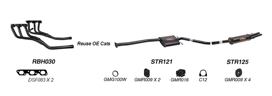 Redback Performance Exhaust System for Holden Statesman (06/1999 - 04/2003), Holden Statesman (06/1999 - 04/2003), Holden Statesman (06/1999 - 04/2003)