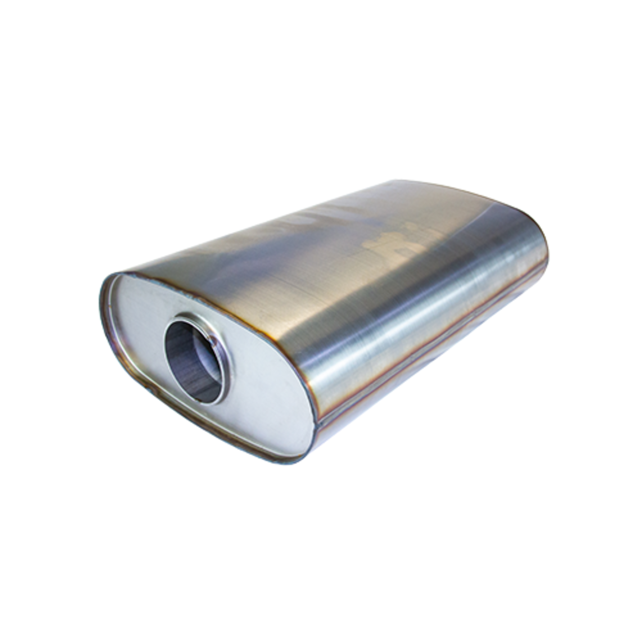 Redback 3" Inlet, 11x6 Triflow, 20" Long, Offset/Centre, 409 Grade Stainless Steel Muffler