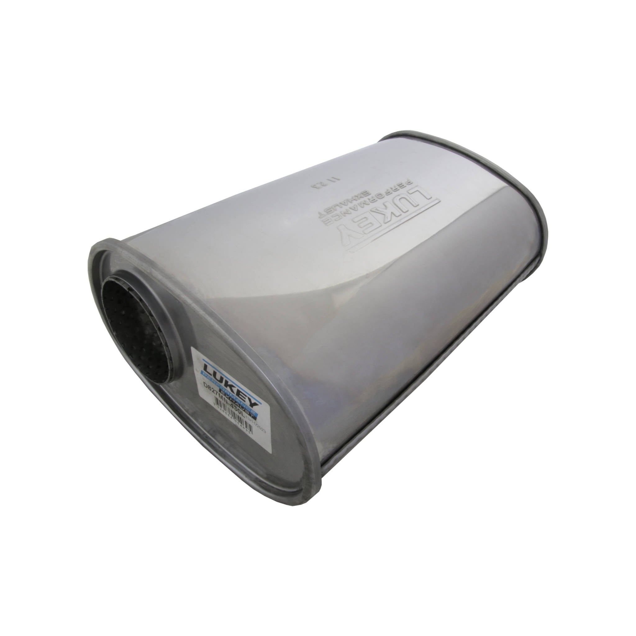3" 9"x5" 14" Long O/C Megaflow Lukey Muffler 430 Stainless Steel