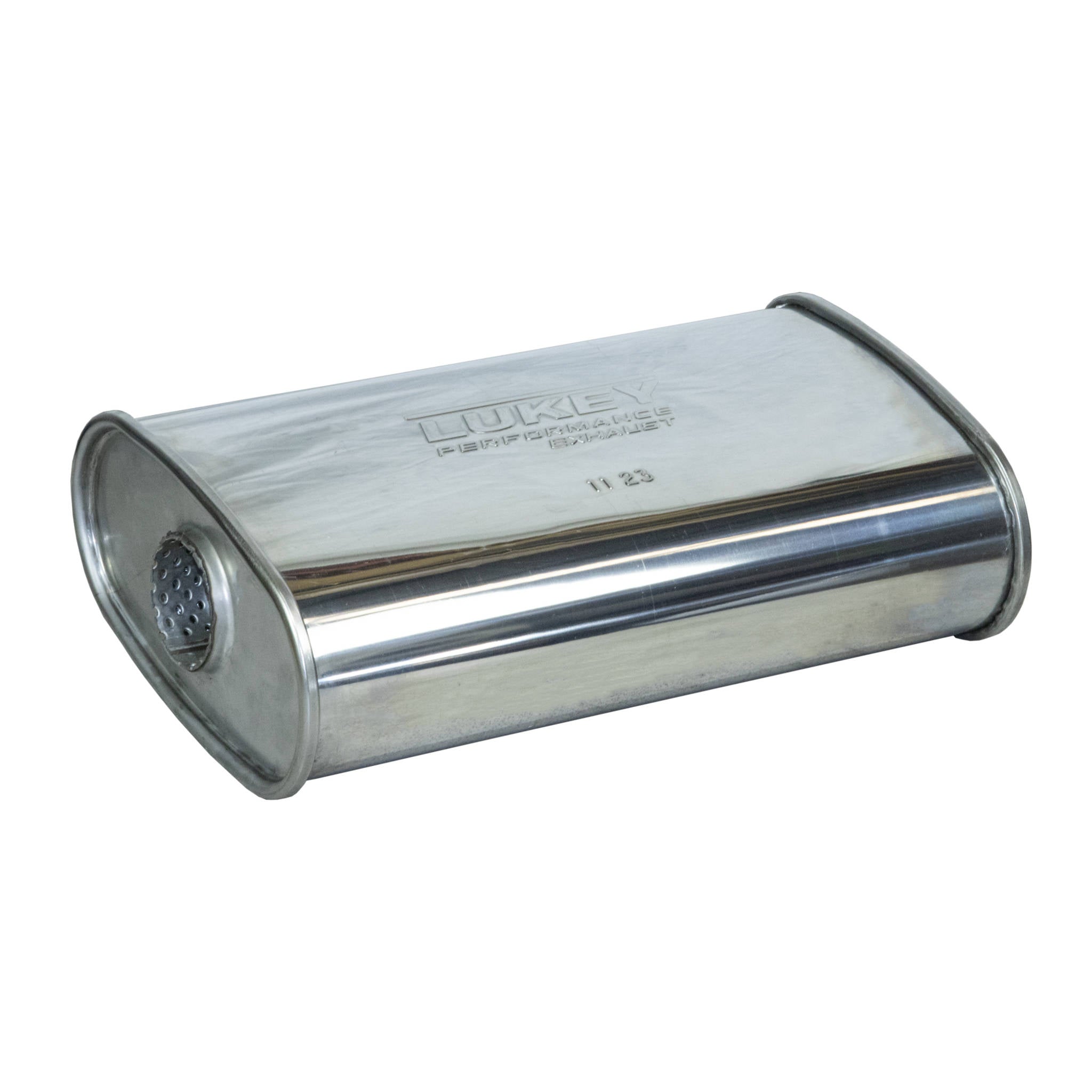 2" 8"x4" 14" Long O/C Megaflow Lukey Muffler 430 Stainless Steel