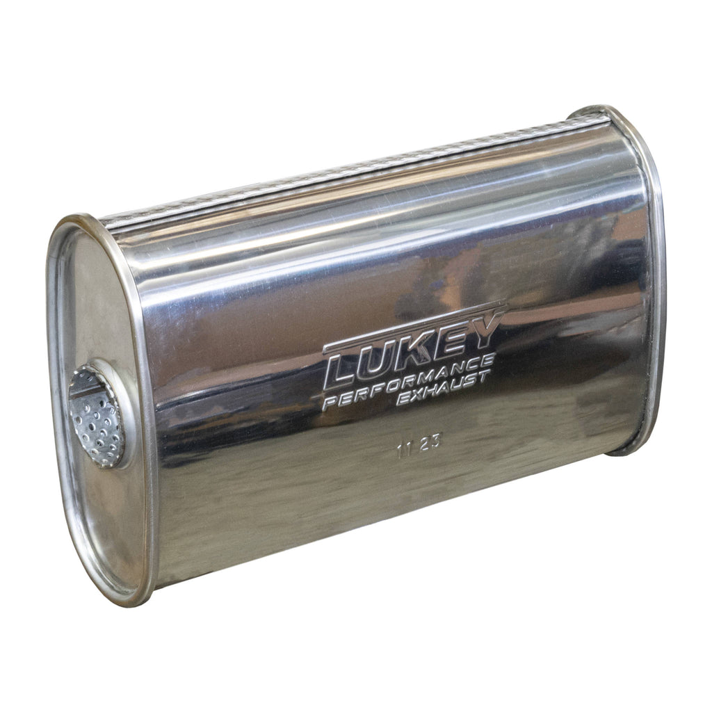 2" 8"x4" 14" Long O/C Megaflow Lukey Muffler 430 Stainless Steel