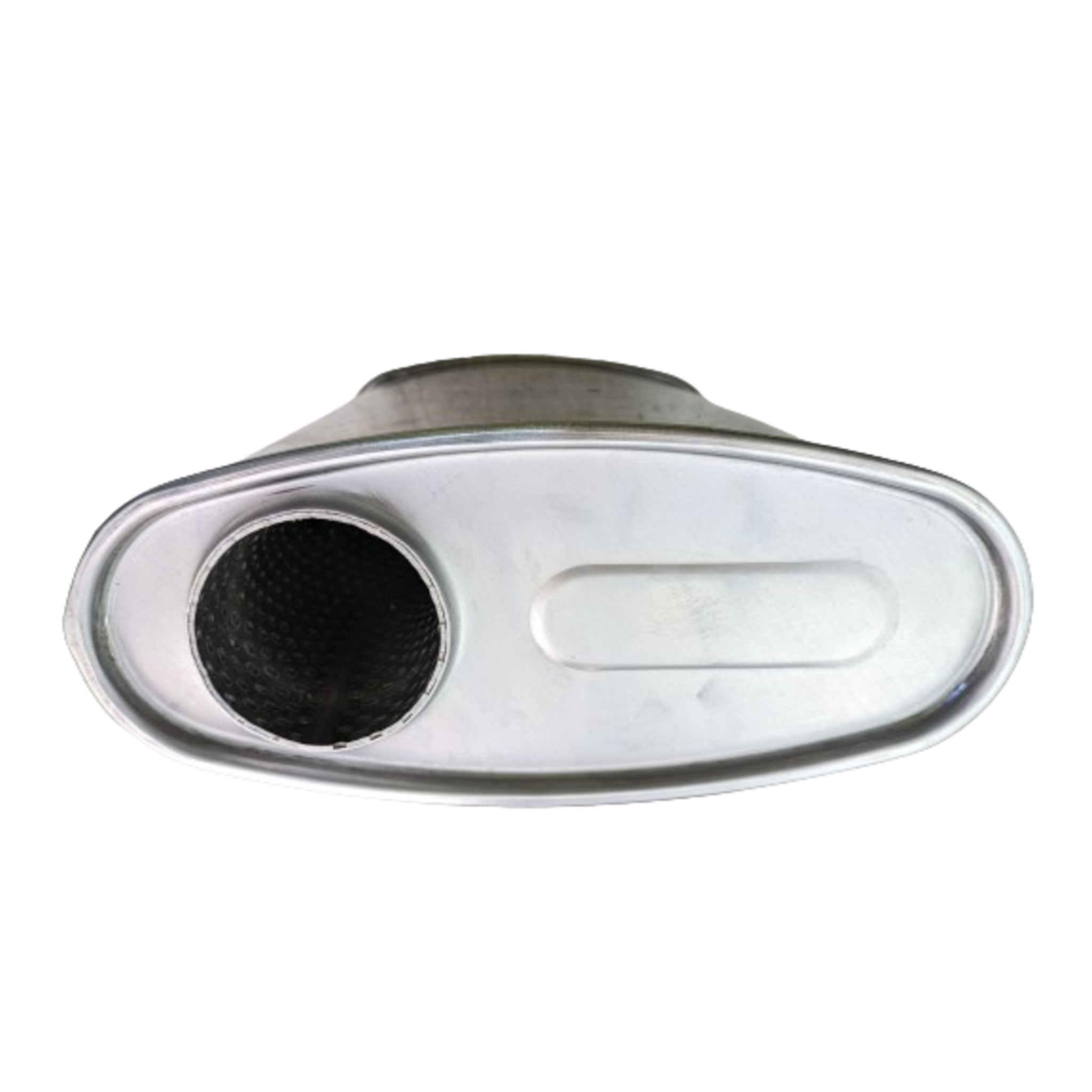 2.5" 10 x 4 O/C 16 Lukey Muffler 430  Stainless Steel