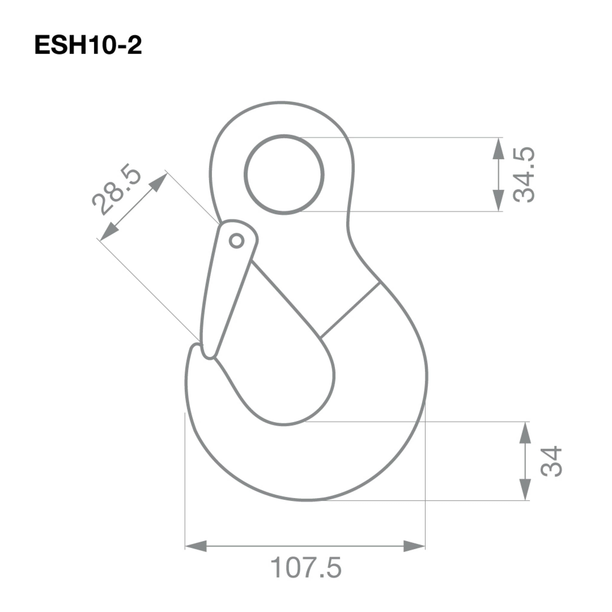 Eye Sling Hook G80 10mm 3.15T (Pair)