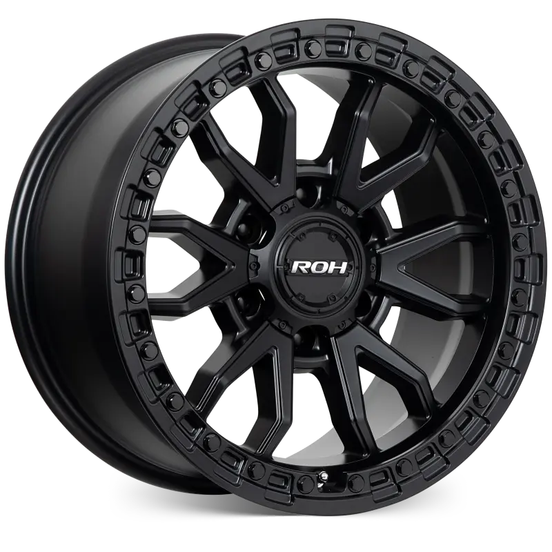 ROH Raid Matt Black 6x139.7 Wheels, Set of 4