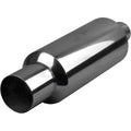 Straight Cut Tip - 6" Round, In 2-1/2", L 14", Total L 22", Tip Out 4", Tip L 4", Stainless, Bracket SSRB06