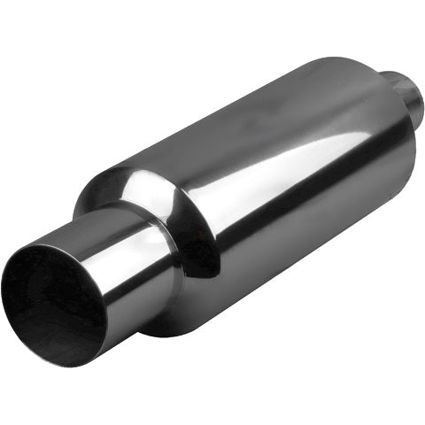 Straight Cut Tip - 6" Round, In 2-1/2", L 14", Total L 22", Tip Out 4", Tip L 4", Stainless, Bracket SSRB06