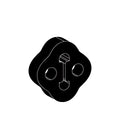 Redback Exhaust Rubber for Subaru Leone (03/1979 - 12/2008), Forester (03/1979 - 12/2008), Liberty Outback (03/1979 - 12/2008), Liberty (03/1979 - 12/2008), Vortex Tx (03/1979 - 12/2008), Brumby (03/1979 - 12/2008)