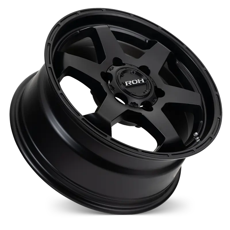 ROH TORQUE 17x8 ET30 6/139.7 Matt Black — Set of 4
