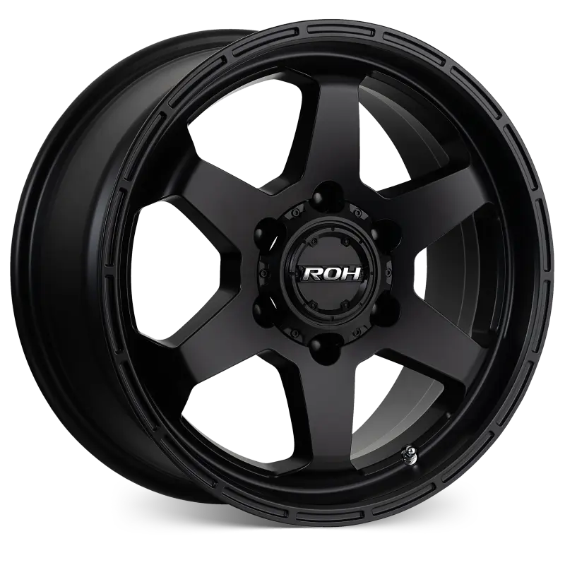 ROH TORQUE 17x8 ET30 6/139.7 Matt Black — Set of 4
