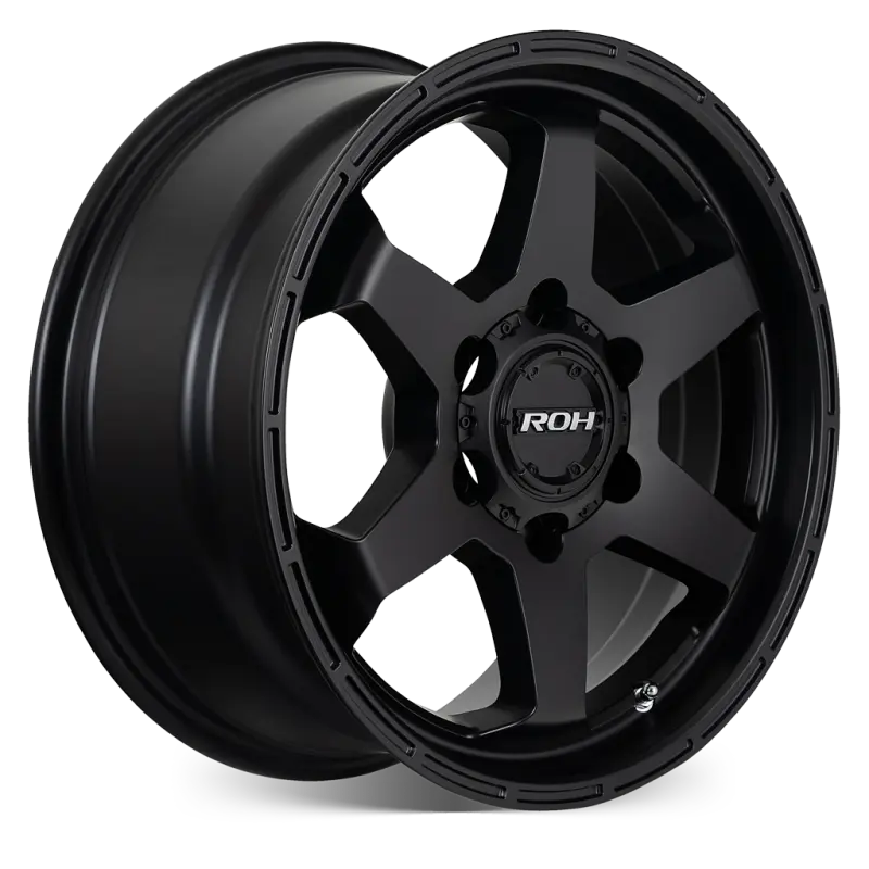 ROH TORQUE 17x8 ET30 6/139.7 Matt Black — Set of 4