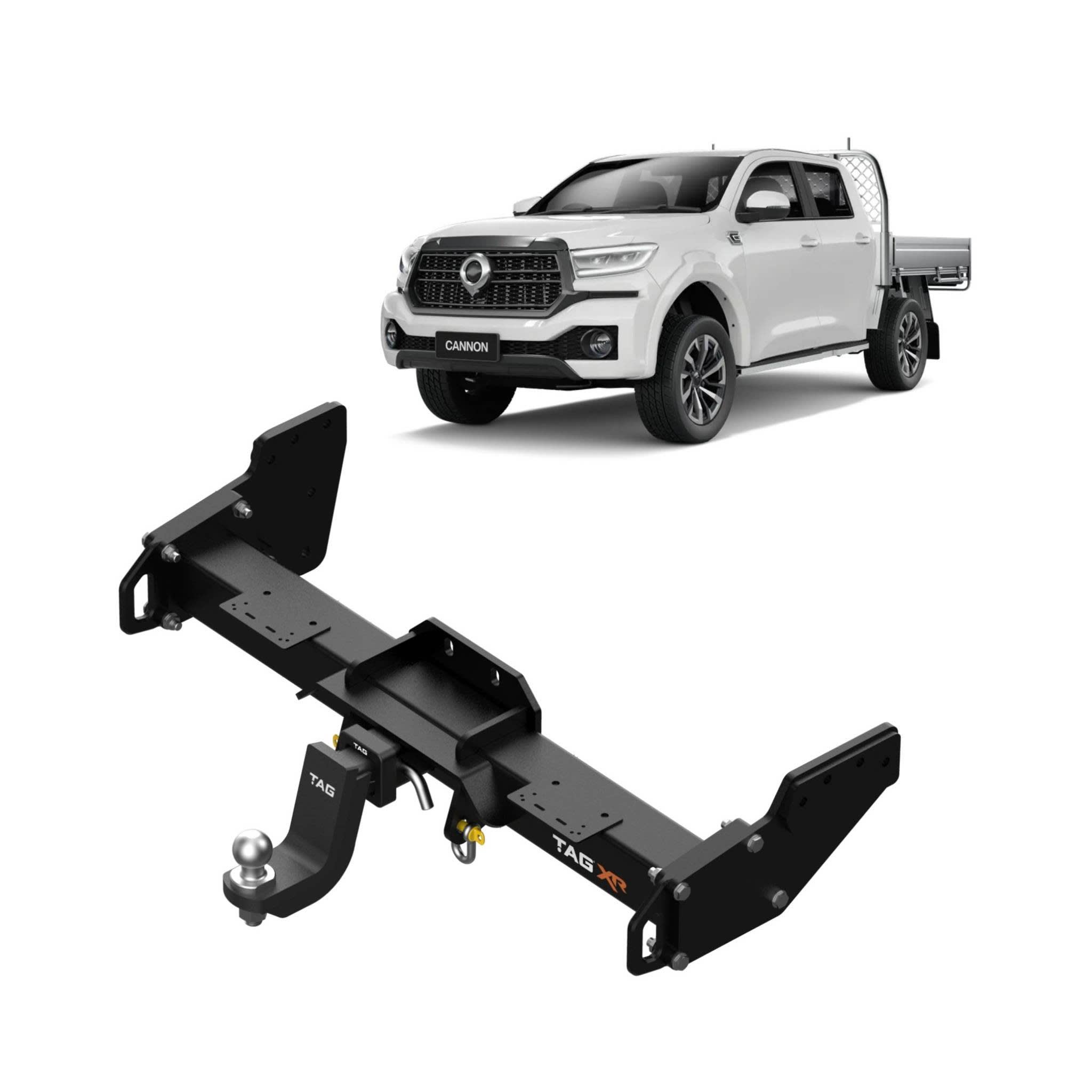 TAG Extreme Recovery Towbar & Universal Wiring Kit for GWM Cannon Cab Chassis (09/2020 - On), Tow Mode: No