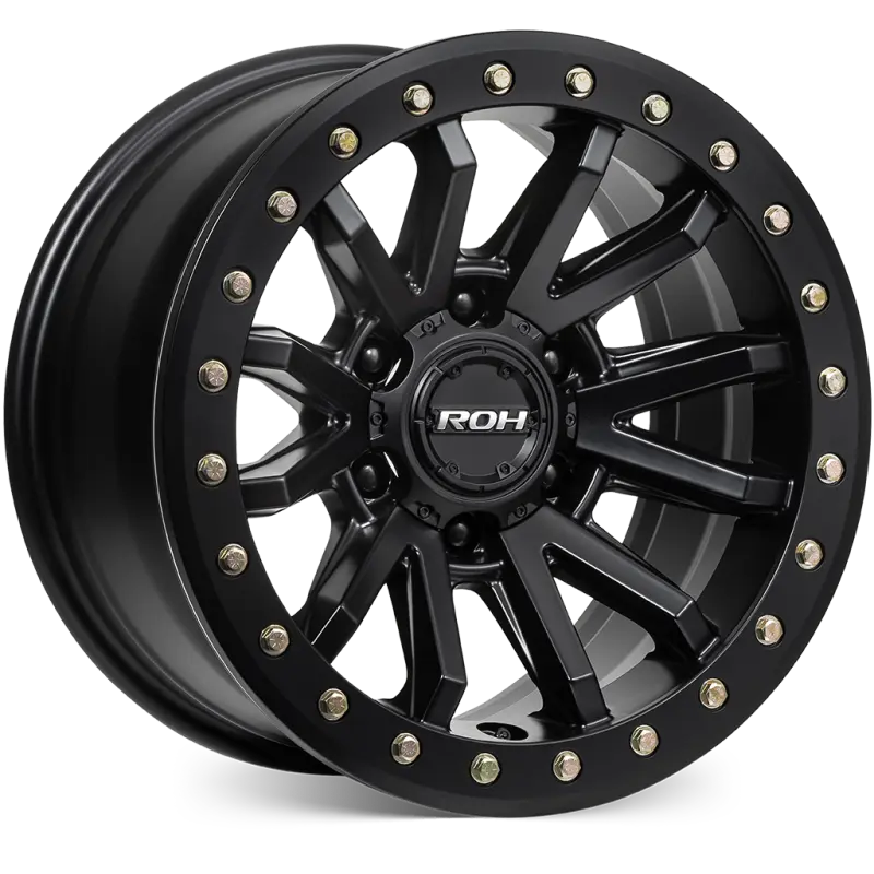 ROH Zullo Matt Black Wheels, Set of 4