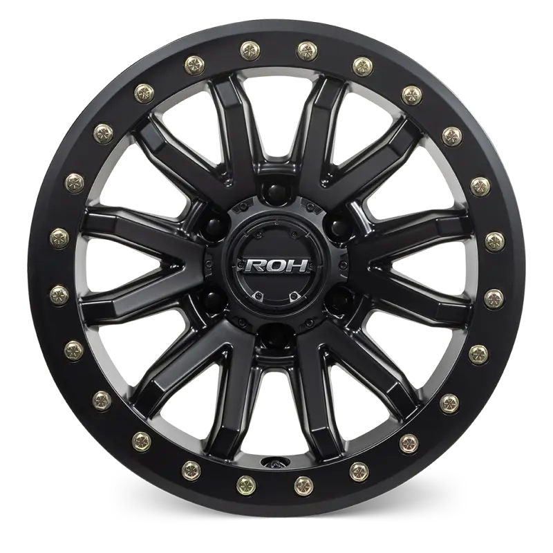ROH Zullo Matt Black Wheels, Set of 4