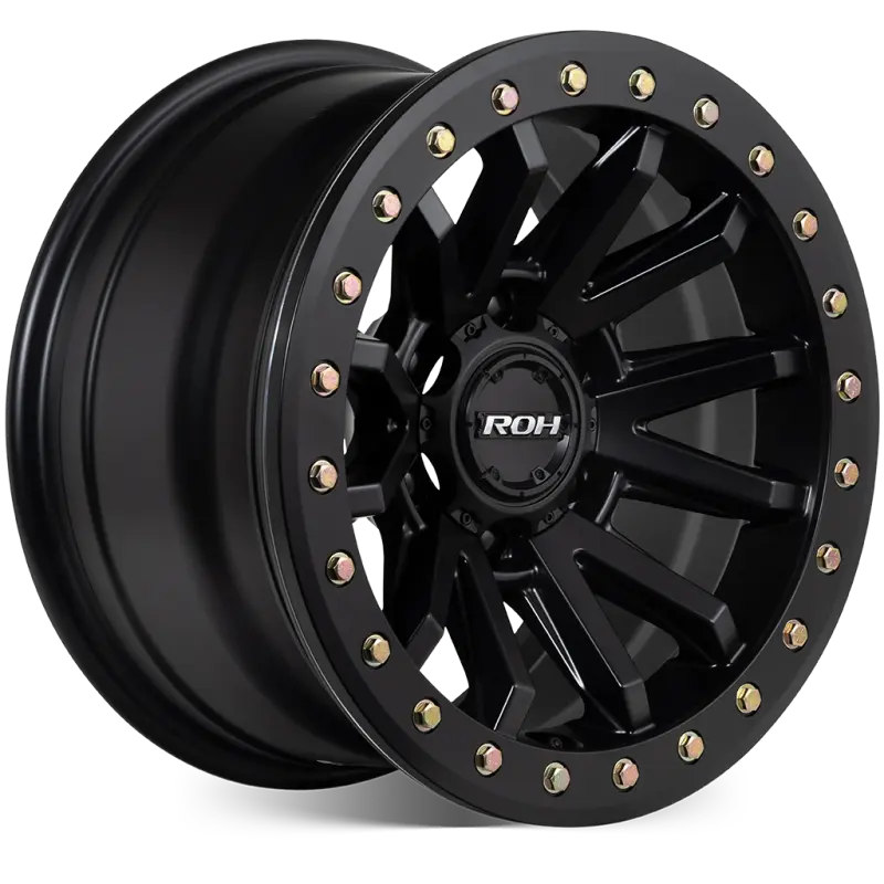 ROH Zullo Matt Black Wheels, Set of 4